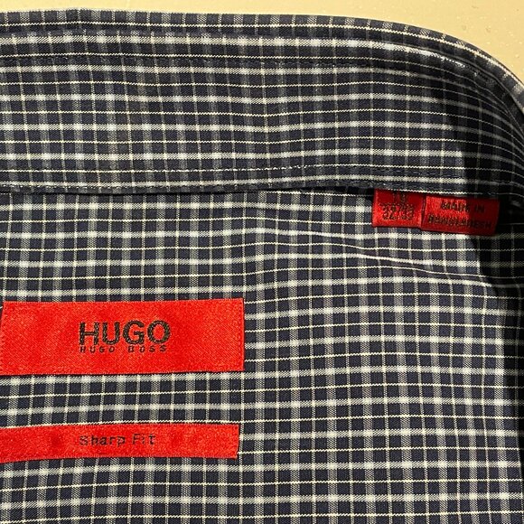 Hugo Boss Sharp Fit 16/32-33 Blue Dress Shirt - Picture 2 of 4